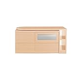 回転盤付きテレビ台　　ライトナチュラル　Ａ