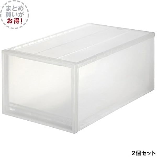 Amazon Co Jp 無印良品 ｐｐ衣装ケース引出式深２個組 まとめ買い 約４０ｘ６５ｘ３０ｃｍ 日本製 ホーム キッチン