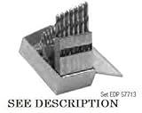 Chicago Latrobe HM18 High-Speed Steel Jobber Length Drill Bit and Tap Set with Metal Case, Black Oxi