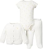 カーターズ carter's トップス(アウター) カーディガン パンツ 半袖ボディースーツ 3点セット 並行輸入 綿 マルチカラー 6ヶ月 121B7156