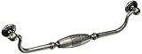 MNG Hardware 15811 9-Inch C/C 10-Inch Overall Striped Clapper Pull, Distressed Antique Silver [並行輸入品