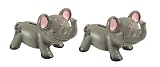 Jewel Eyes Elephant Shortyコインバンクのセット2