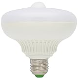 人を感知し自動点灯 赤外線人感センサー付 E27口金 12W AC85-265v 50-60Hz 屋内用 電球色