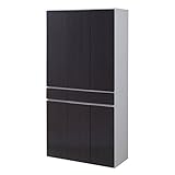 JK Alnair 鏡面食器棚 90cm幅 FAL-0008DB