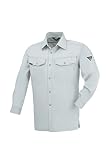 (XEBEC) ジーベック 夏用作業服・作業着 長袖シャツ (生地薄め・男女兼用) (1493-xe)グレー 5L