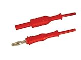 Cal Test Electronics CT2075 4mm Straight Banana Plug to Jack Test Lead 18 AWG 12 Amp Silicone Jacket