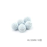 Mamimami Home おしゃぶり 歯がため かぎ針編みのビーズ 20mm/10個/#6 DIY 歯固め ジュエリー 授乳 ネックレス ライト ガラガラ 赤ちゃんの玩具　幼児 はがため 手作り 木