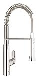 グローエ(GROHE) K7 シングルレバーキッチン混合栓(高さ540mm) 3137900J + 水栓クロス(グローエジャパン公式・ 日本規格適合品)
