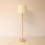 フロアランプ、ソリッドウッド北欧のシンプルさ近代的なシンプルさ布のベッドルームの研究ディスクナイトライトウッドカラー