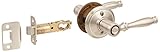 Schlage F40 BIR 619 16-080 10-027 Birmingham Bed and Bath Lever, Satin Nickel by Schlage Lock Compan