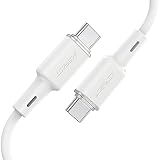 ACEFAST USBC Type C ケーブル 60W急速充電 USB PD ケーブル シリカゲル製 超高耐久 PD/QC対応 1.2Mデータ転送 断線しにくい Macbook Android Switch Pro/Air iPad Pro Samsung （白）