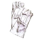 【耐熱・防炎】 【アルミ遮熱製品】 アルミ手袋　5本指　A501　サイズ：フリー（35cm） 【NB】