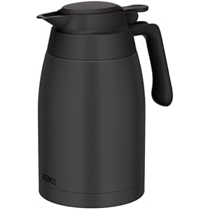 THERMOS ステンレスポット TTG-1500 DGY 1.5L ダークグレー 食洗機対応モデル 保温保冷 卓上ポット 広口設計