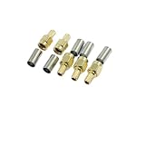 uxcell コネクタ　アダプタ　高周波直線　センタークリンプ　オスジャック　SMA　5個入り