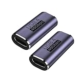 2個セット USB C 中継アダプタ USB Type C 延長アダプタ 100W/5A急速充電&40Gbps高速転送&8K@60Hz映像出力対応 USB Type C メス メス 中継アダプタ USB-C 変換アダプター USB4メス 延長コード Type C 延長コネクタ 中継器の両端はType C to Type C線の使用のみをサポートしている (2個セット)