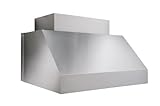 Broan AEEPD6SS 6 Flue cov er for 8' ceiling (standard 27 depth) by Broan-NuTone