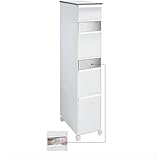 [ベルメゾン] ゴミ箱 ふた付き 縦型 分別 ダストボックス ホワイト 4段セット(スイング扉))