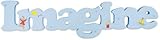 Bunnykins Blue Wooden Word IMAGINE by Great Gizmos