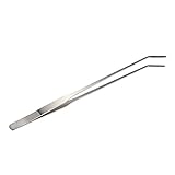 SODIAL(R) 28センチメートルステンレス鋼湾曲鉗子クリップ仕上げ造園植物