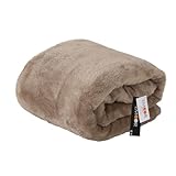 エムール ベビー 綿入り2枚合わせ 毛布 ブランケット 100×140cm グレージュ エムールヒート 洗える リバーシブル 低ホルムアルデヒド 静電気防止