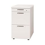 インテリア 家具 便利 おしゃれ 脇机3段 RJ-046A-3 WH ホワイト 引出A