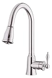 Danze D454410 Prince Single Handle Pull-Down Kitchen Faucet, Chrome, Chrome by Danze