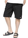 [ジェニュインディッキーズ] ショートパンツ メンズ 大きいサイズ ロゴ プリント ストレッチ チノ ハーフパンツ 3L ブラック(49)