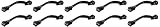 Amerock BP1471-PWT Expressions Delicate Pewter Cabinet Hardware Handle Pull - 3" (76mm) & 3-3/4" (96