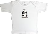 Lil Cubハブベビー半袖Tシャツパンダ カラー: ホワイト
