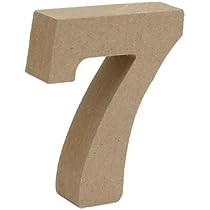 まみ様確認用♡数字のオブジェ Amazon.co.jp: 木製 オブジェ 切り文字 7 数字 Mサイズ 約9cm