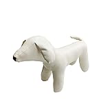 ペットドール トルソードール モノトーン マネキン 犬 ドッグ モデル 撮影 ペット用品撮影 インテリア ぬいぐるみ ディスプレイ 商品 ミニチュアダックス 大型犬 中型犬 エミリースタイル emilystyle (M, ホワイト)