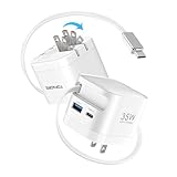 【自動巻き取り式】TOPADRE 35W PD充電器 タイプc 急速充 電器 3ポート【伸縮70㎝/折畳み式/超低温/PSE技術基準適合/G