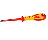 C. K Tools T49143-2 Dextro VDE Insulated PoziDriver PZ2 x 4-Inch Shaft [並行輸入品]