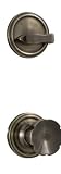 Weslock 02100--EASL20 Lexington/Oval Interior Entry Handle, Antique Brass by Weslock
