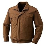 空調服 綿薄手長袖タチエリブルゾン リチウムバッテリーセット BM-500TBC20S6 キャメル 4L