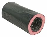 deflect-o Insulatedフレックスダクト6 " Dia。X 25 ft。ブラックUL