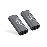 【2個 セット】USB Type C 変換 アダプタ USB C メス to C メス 中継アダプタ 延長コネクタ USB3.1 100W急速充電＋10Gbps 高速データ転送