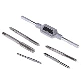 F Fityle W1 / 16-1/4 インチ　M1-M8　調整可能な　タップレンチ　 スクリュータップ　工具鋼　耐久性