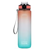 水筒 1リットル 子供 直飲み 1000ml ワンタッチオープン ウォーターボトル ストロー 男女兼用 超軽量 耐冷耐熱