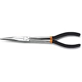 Beta 1009L/A Extra Long Needle Knurled Nose Pliers, for Special Operations, Slip Proof Double Layer 