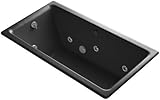Kohler K-809-H2-7 Kathryn 5.5Ft Whirlpool, Black Black [並行輸入品]