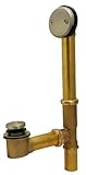 浴槽排水、廃棄物とオーバーフロー、ヒントつま先タイプ、サテンニッケル仕上げ – Plumb Usa