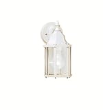 Kichler Lighting 9774WH Chesapeake 1-Light Exterior Wall Lantern, White Finish with Clear Glass [並行輸