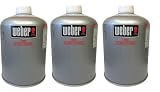 Weber(ウェーバー) バーベキュー コンロ ポータブルガス缶 470g 【日本正規品】 OD缶 キャンプ BBQ 燃料 [高出力/安定火力] まとめ買い3本セット 3402811