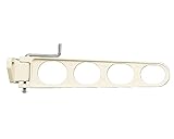 バルコニー物干金物 横型ブラケットタイプ横収納型ホワイトクリーム SK-38LSA-WC　　新協和