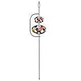 デュアルSpiral Wind Spinner Garden Stake