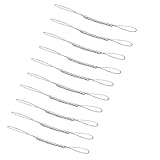 [EZ PEACH] ストラップ 紐 パーツ 根付紐 根付け紐 DIY 手作り キーホルダー 携帯ストラップ 多種 アクセサリー ハンドメイド素材 手芸 多種 パーツ ハンドメイド 人工 アクセサリー ねつけ紐 お守り 10個セット (シルバー)