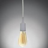 UL-listed Single Socket Pendant Light Fixture (Multi-color), Textile Insulating Lamp Cord, Silicon E