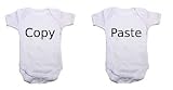 Twins Baby bodysuits (Set Of 2) Copy and Paste Babygrow Vest (3 - 6 Months) by UKTwins