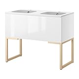 GODMORGON/ NORRVIKEN 洗面台（引き出し×1） M85 / ホワイト バーチト[イケア]IKEA（S09861721）